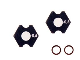 MUGEN Aluminium Radmitnehmer -0,5mm (2) / MUGA2250/-05