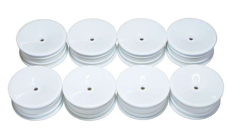 MUGEN 2WD Front Wheels 2.2in 12mm Hex (White) MSB1 (8 Stk) / MUGB2901W/8