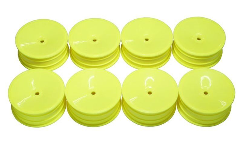 MUGEN 2WD Front Wheels 2.2in 12mm Hex (Yellow) MSB1 (8 Stk) / MUGB2901Y/8