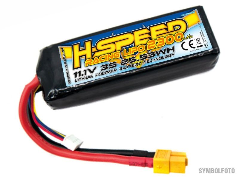 H-SPEED Mini Maxx / XRT (24x35x108mm) LiPo 2300mAh 11,1V XT60 / HSPLI016