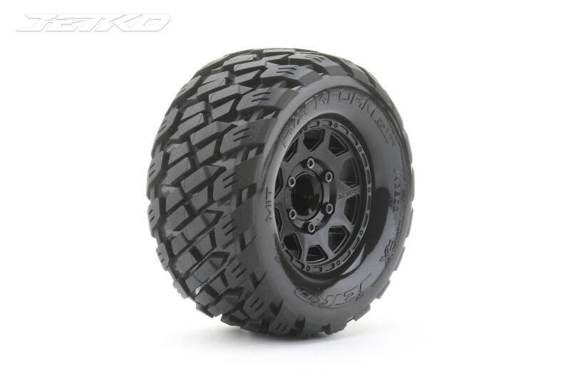Jetko EX Tyre MT Rockform Black Wheel 2.8" Hex 12,14,17mm (2) / JK2803CB