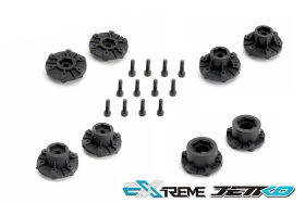 Jetko EX Tyre MT Rockform Black Wheel 2.8" Hex 12,14,17mm (2) / JK2803CB