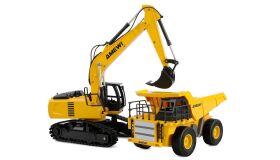 AMEWI / 2-in-1 Set Kipper & Kettenbagger 9-Kanal 1:24...