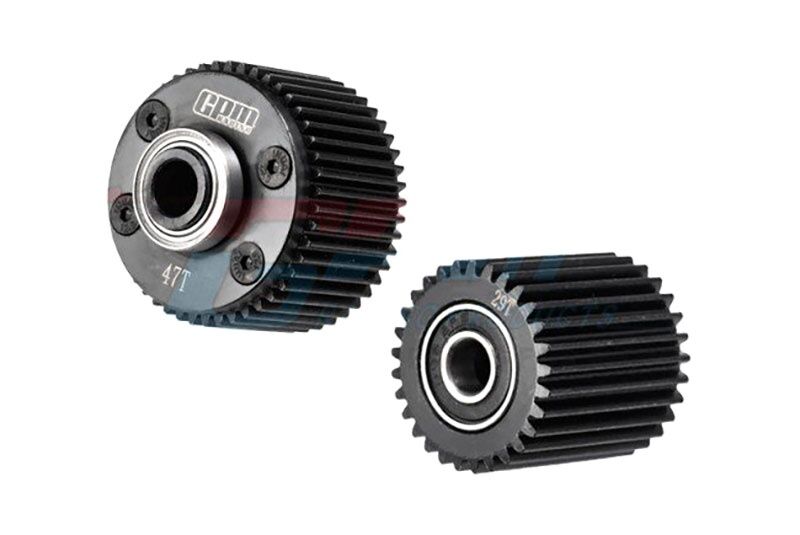 GPM ARRMA GORGON 4X2 MEGA 550 / VORTEKS / FURY Carbon-Stahl Diff- & Idler-Zahnrad schwarz / GPMMGO1200SBK