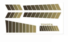 RC4WD Toyota 84-85 Karosserie Aufkleber braun / RC4ZS0146