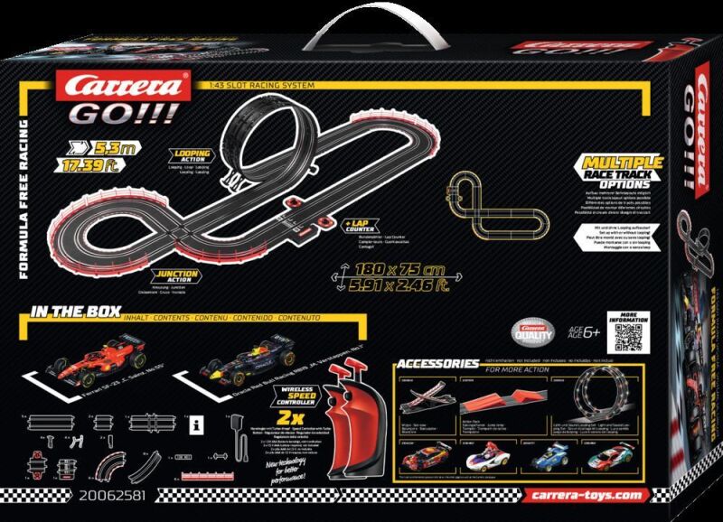 Carrera GO!!! Autorennbahn Set Formula Free Racing [WIRELESS] / 20062581