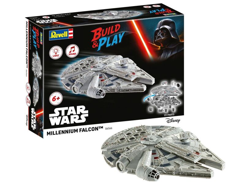 Revell Bausatz zum Zusammenstecken mehrfarbig Millennium Falcon (Light/Sound): Build & Play / 06566
