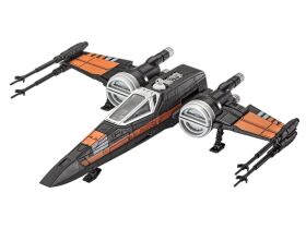 Revell Bausatz zum Zusammenstecken mehrfarbig Poes X-Wing...
