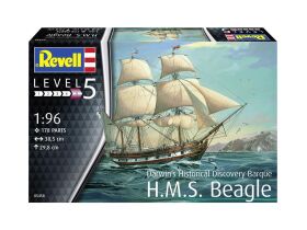 Revell Modellbausatz Darwins Historical Discovery Barque H.M.S. Beagle / 05458