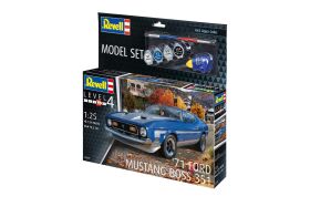 Revell Modellbausatz mit Basiszubehör Model Set 71 Ford Mustang Boss 351 / 67699