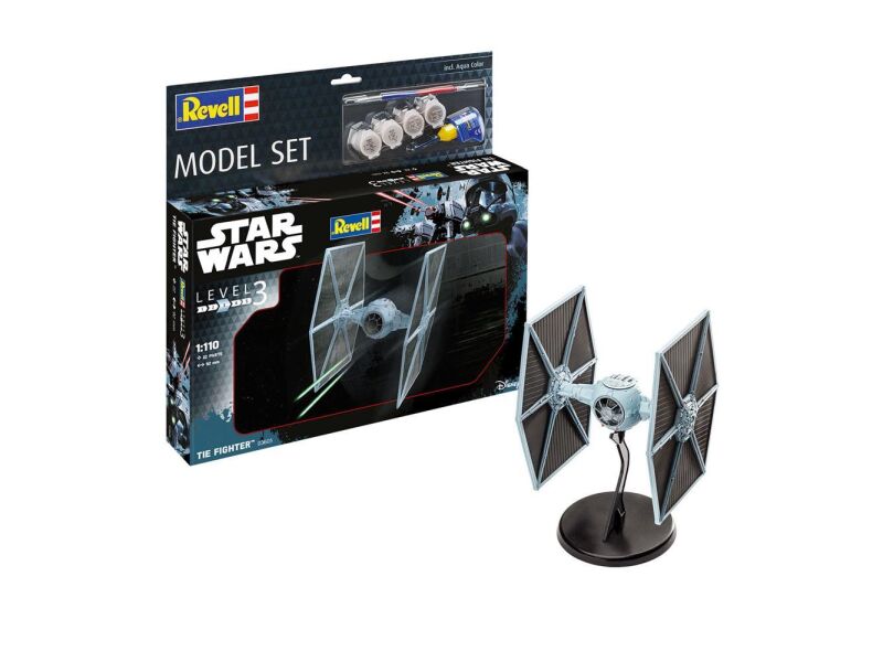 Revell Modellbausatz Star Wars mit Basiszubehör Model Set TIE Fighter / 63605