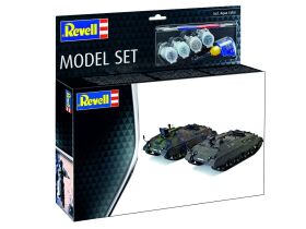 Revell Modellbausatz mit Basiszubehör Model Set Raketenjagdpanzer Jaguar 1 / 63353