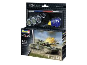 Revell Modellbausatz mit Basiszubehör Model Set T-72 M1 / 63357