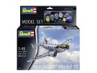Revell Modellbausatz mit Basiszubehör Model Set Beechcraft Model 18 / 63811