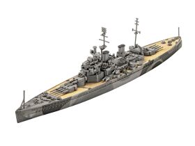Revell Modellbausatz mit Basiszubehör Model Set Battleship HMS Duke of York / 65182