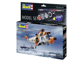 Revell Modellbausatz mit Basiszubehör Model Set Westland Sea King Mk.41/HU.5 / 63785