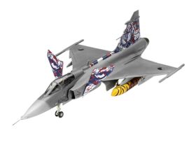 Revell Modellbausatz mit Basiszubehör Model Set Saab JAS-39C Gripen / 63776
