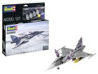 Revell Modellbausatz mit Basiszubehör Model Set Saab JAS-39C Gripen / 63776