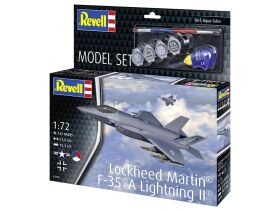 Revell Modellbausatz mit Basiszubehör Model Set Lockheed Martin® F-35®A Lightning II® / 63799
