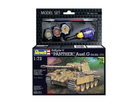 Revell Modellbausatz mit Basiszubehör Model Set Panther Ausf. G / 63171