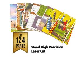 Handgefertigte Miniaturwelten zum Zusammenbauen Tiny Adventures - Harry Potter "Quidditch Field" / 00532