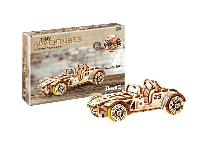 Holzfunktionsmodelle zum Zusammenbauen Tiny Adventures - Roadster / 00615