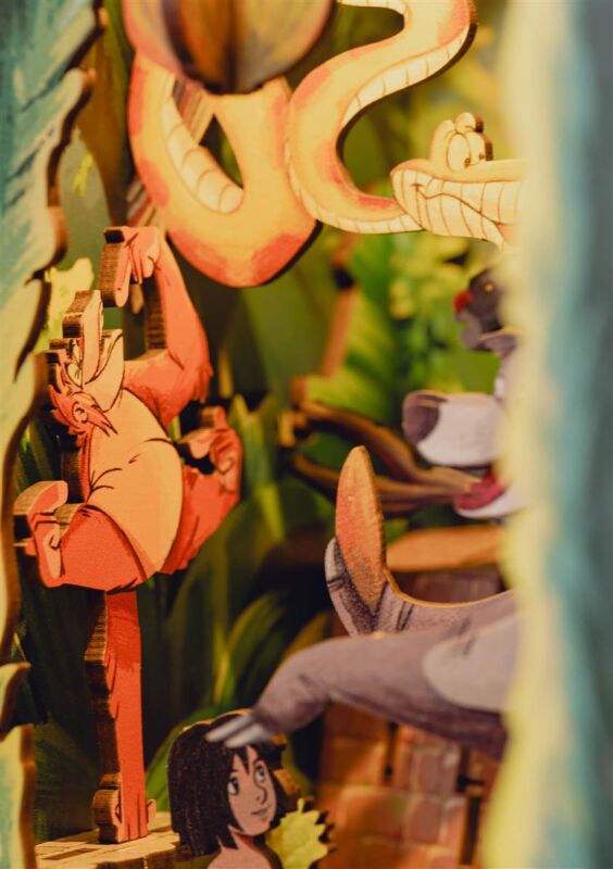 Handgefertigte Miniaturwelten zum Zusammenbauen Tiny Adventures - Disney "Das Dschungelbuch" / 00535