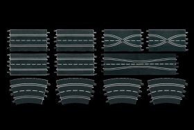 Carrera Autorennbahn Zubehör Ausbauset 3 / 20026956