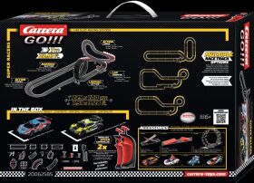 Carrera GO!!! Autorennbahn Set Super Racers [WIRELESS] /...