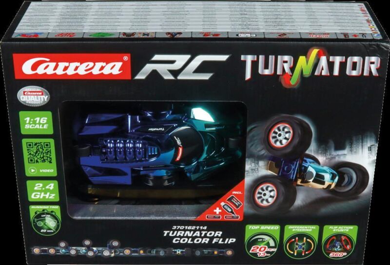 Carrera RC Ferngesteuertes Auto 2,4GHz Turnator Color Flip / 370162114