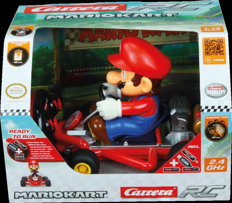 Carrera RC Ferngesteuertes Auto 2,4GHz Mario Kart(TM) Pipe Kart, Mario / 370200989P