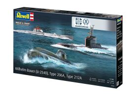 Revell Modellbausatz 70 Jahre Bundeswehr:Wilhelm Bauer,Type 206A,Class2 / 05186