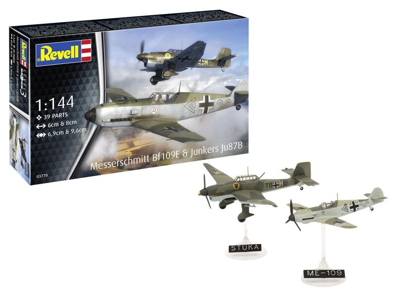 Revell Modellbausatz Messerschmitt Bf109E & Junkers Ju87B Stuka / 03770