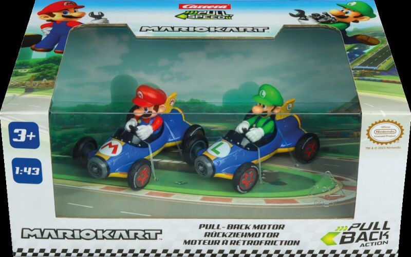 Carrera Pull & Speed Auto mit Rückziehmotor Mario Kart(TM) - Mach8 Twinpack / 15813018