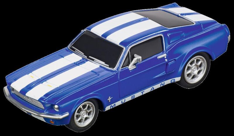 Carrera GO!!! Autorennbahn Fahrzeug Ford Mustang 67 - Racing Blue / 20064146