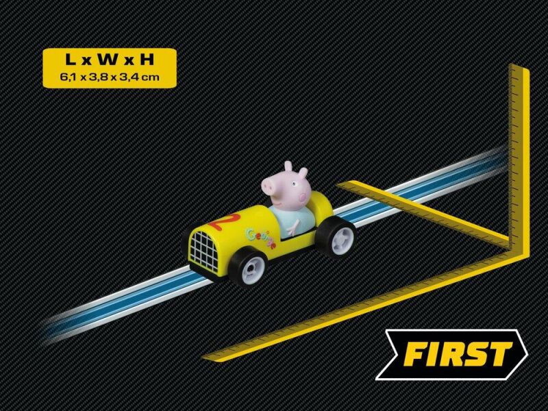 Carrera First Autorennbahn Fahrzeug Peppa Pig - George / 20065029