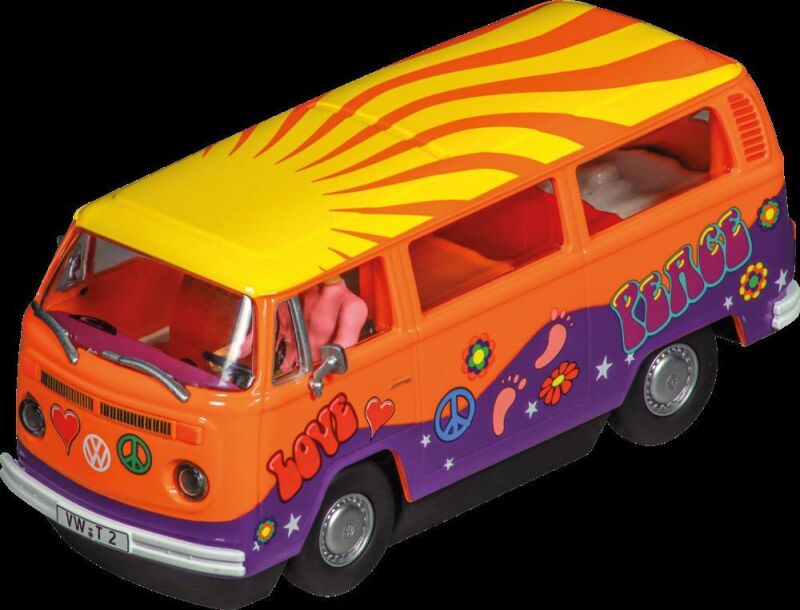 Carrera Digital 1:32 Autorennbahn Fahrzeug VW Bus T2b Peace and Love / 20031095