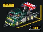 Carrera Digital 1:32 Autorennbahn Fahrzeug Racetruck Cabover British Racing Green, No.8 / 20031093