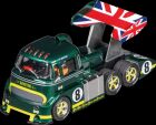 Carrera Digital 1:32 Autorennbahn Fahrzeug Racetruck Cabover British Racing Green, No.8 / 20031093