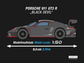 Carrera Hybrid KI Gaming Rennaction Fahrzeug Porsche 911 GT3 R Black Devil / 50051003