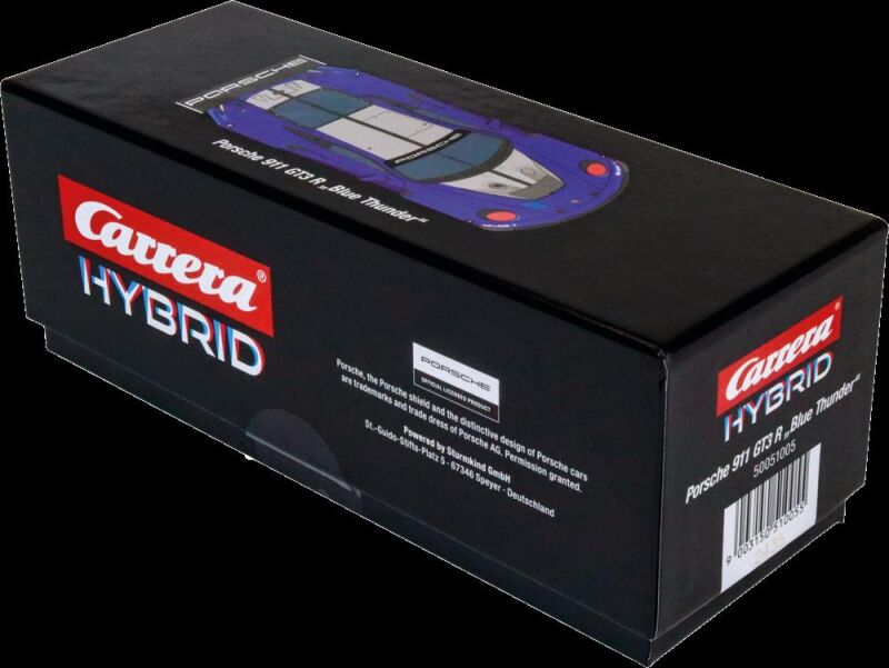 Carrera Hybrid KI Gaming Rennaction Fahrzeug Porsche 911 GT3 R Blue Thunder / 50051005