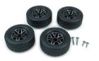 Carrera RC Ersatzteil 4 Complete tires & rims / 370410935