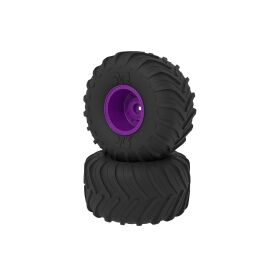 ARRMA dBoots Chevron MT Tire Set Glued Purple / ARA-2535