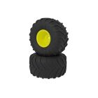 ARRMA dBoots Chevron MT Tire Set Glued Yellow / ARA-2536
