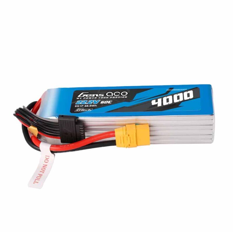 GENS ACE GensAce Akku LiPo 6S 22.2V-4000-60C (XT90) 164x46x43mm 690g GT / GE1-4000-6X9GT
