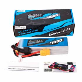 GENS ACE GensAce Akku LiPo 6S 22.2V-4000-60C (XT90) 164x46x43mm 690g GT / GE1-4000-6X9GT