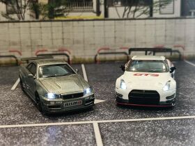 KYOSHO DIE CAST Kyosho MOTN Led System 1:64 Skyline GT-R Nismo GT-3 Presentation / KS07131LW
