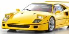 KYOSHO DIE CAST Kyosho 1:18 Ferrari F40 Yellow 1987 Die-Cast Collection / KS08416Y