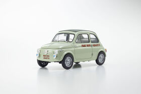 KYOSHO DIE CAST Kyosho 1:18 Fiat Nuova 500 Elaborazione Abarth Record Green Clear / KS08966ALG