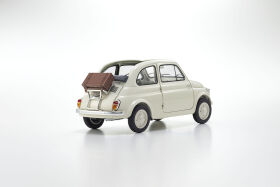 KYOSHO DIE CAST Kyosho 1:18 Fiat Nuova 500 Ivory Accessories Version / KS08966WA